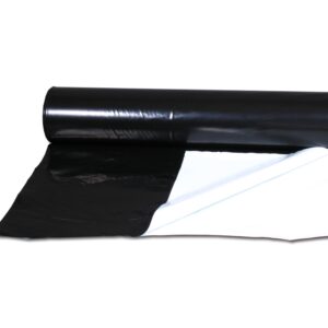 PLASTICO REFLECTANTE NEGRO-BLANCO 2X100 METROS 85 MICRAS * PLASTICO REFLECTANTE