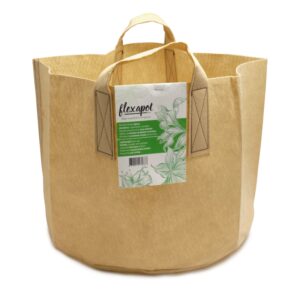 FLEXAPOT MACETA TEXTIL BEIGE 37,9 LITROS (10 GAL) * MACETAS Y BANDEJAS