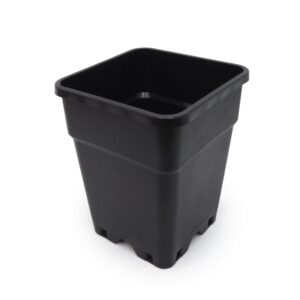 MACETA PURE NEGRA CUADRADA 7LTR (20X20X25CM) (58 UDS) PURE FACTORY