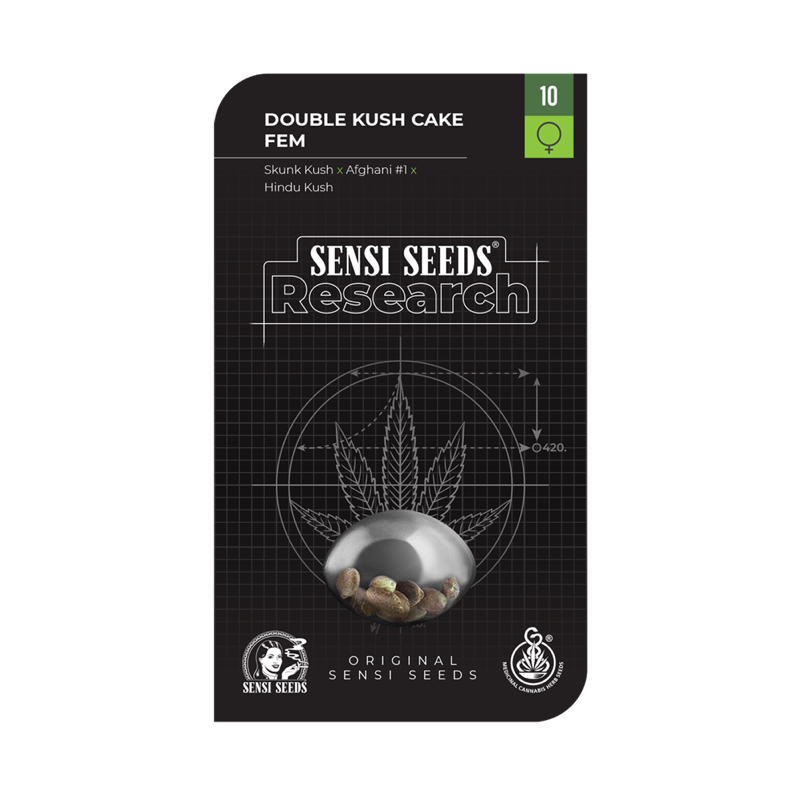3 UND FEM - DOUBLE KUSH CAKE FEMINIZADA * SENSI SEEDS RESEARCH FEMINIZADA 3 UND