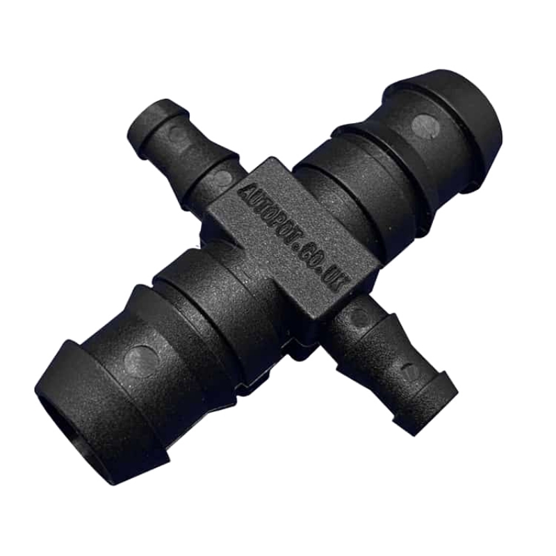 CONEXION EN X DE 16 MM A 9 MM AUTOPOT * SISTEMAS HIDROPONICOS