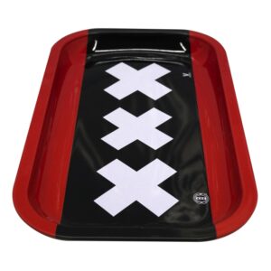 BANDEJA METALICA DE LIAR 27X16 CM  - XXX * BANDEJAS FUMADOR