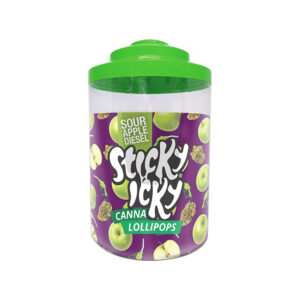 CANNA LOLLIPOP - SOUR APPLE DIESEL  (70 UNIDADES) STICKY ICKY LOLLIES * CHUPACHUPS