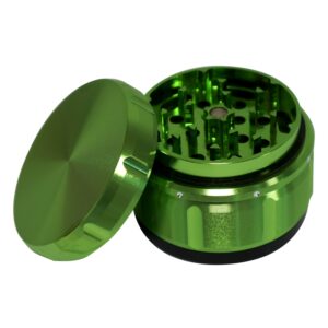 GRINDER CARVING II - 4 PARTES 55MM VERDE * POLINIZADOR ALUMINIO MAGNETICO