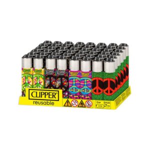 MECHERO CLIPPER CLASSIC MICRO PEACE FOREVER (DISPLAY 48 UDS)