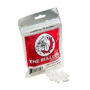 FILTROS DE ALGODON 6 MM THE BULLDOG 120 UNIDADES * PAPEL DE FUMAR THE BULLDOG
