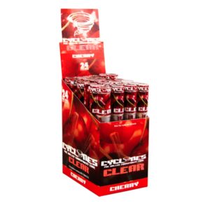 CYCLONES CLEAR CHERRY (CEREZA) (24 UNIDADES) * CONOS PREENROLLADOS