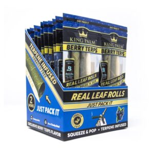 KING PALM DISPLAY BOX 20 SOBRES (2 X MINI) BERRY TERPS