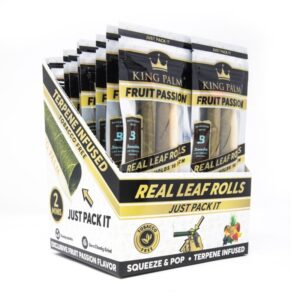 KING PALM DISPLAY BOX 20 SOBRES (2 X MINI) FRUIT PASSION