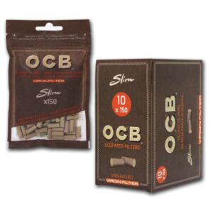 FILTROS DE ALGODON OCB X-PERT SLIM VIRGIN 6MM (10X150 UND)*