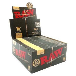 PAPEL RAW BLACK KING SIZE (50 LIBRITOS) * PAPEL DE FUMAR RAW