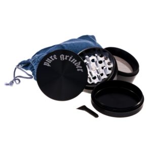 PLZ. PURE GRINDER 55MM NEGRO * POLINIZADORES ALUMINIO MAGNETICO