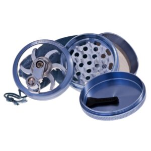 PLZ. PURE GRINDER CLEAR TOP ROLLER 63MM AZUL * POLINIZADORES ALUMINIO MAGNETICO