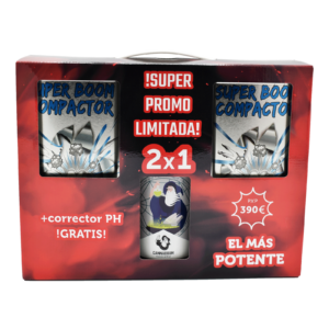 Pack 2×1 Super Boom Compactor 1390gr + Corrector PH 1000ml GRATIS